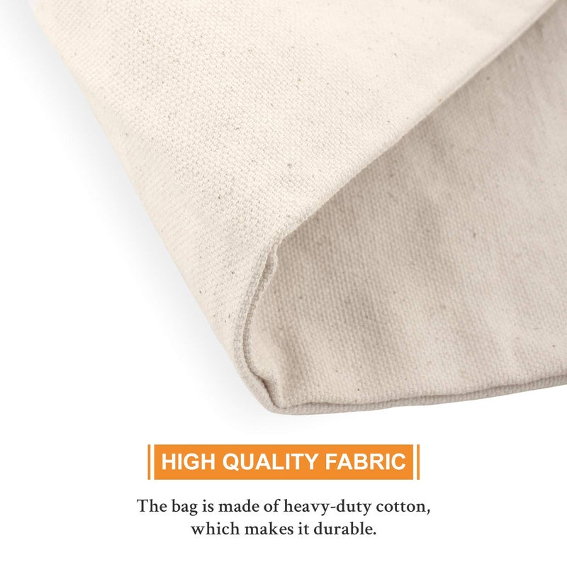 UBICON 14 x 24 Inches Large Size Heavy Duty Flat Bottom Coin Bags with Draw Strings, 5-Pack (LAFBDS5) - Image 3